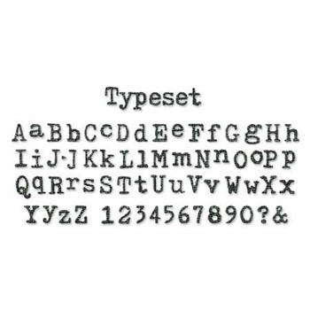 Sizzlits Strip Alphabet Die - Tim Holtz / TypeSet