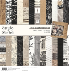 Simple Stories Paper Pack 12x12" Collection - Simple Vintage Essentials
