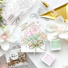 PinkFresh Studios Stamp - Lovely Blooms
